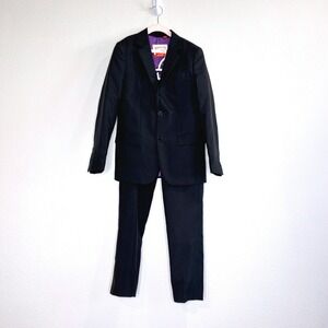 OPPOSUITS Boys Black Knight Suit 12 Yr Blazer Pants Wedding Guest Easter Preppy